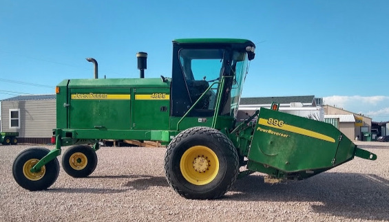 ’07 JD 4895 Windrower w/18′ 896 Sickle Header. $45,000 - American Ag ...